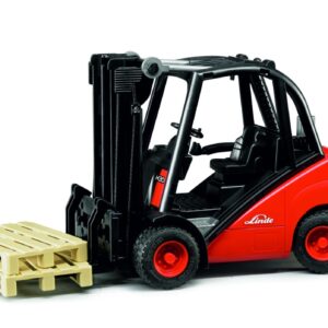 Bruder Linde fork lift H30D with 2 pallets-0