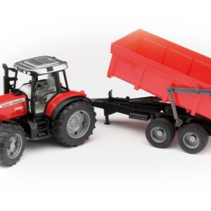 Bruder Massey Ferguson 7480 with tipping trailer-0